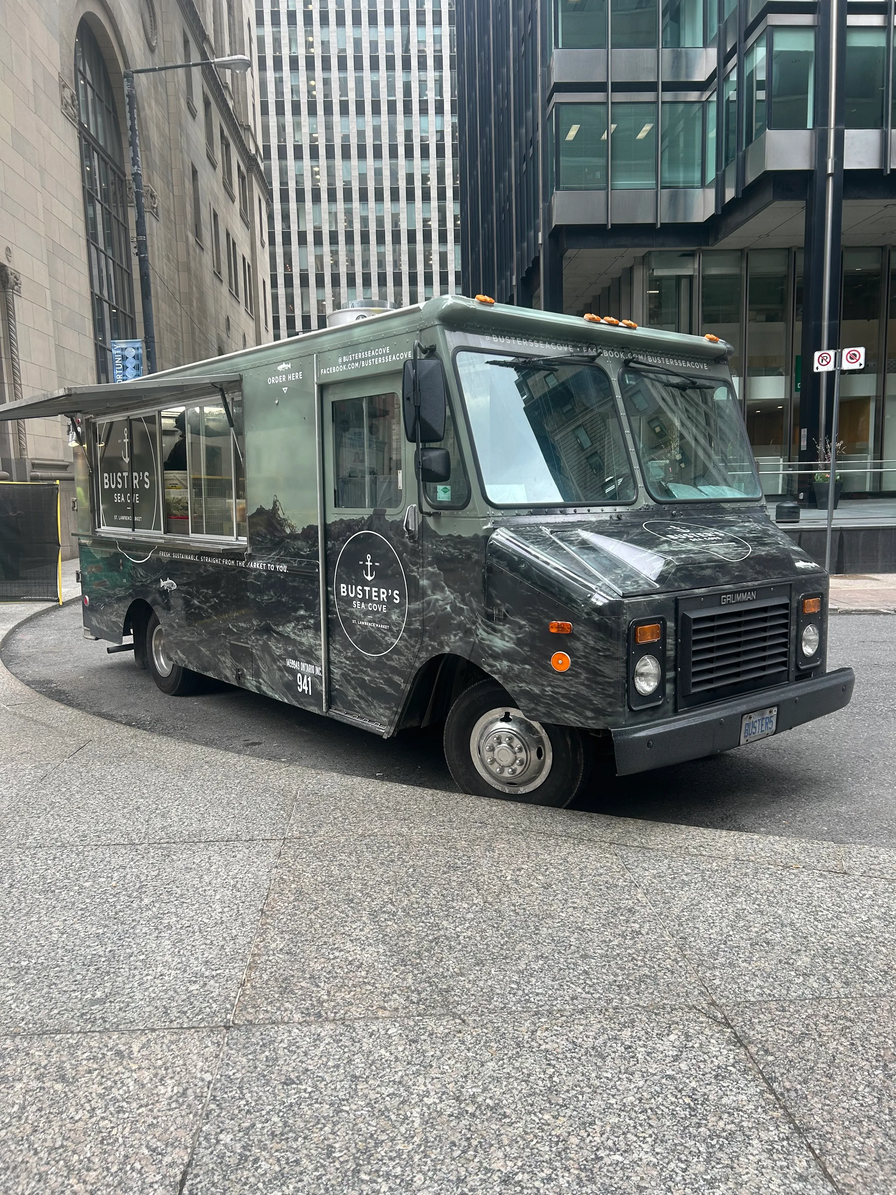 Buster's Sea Cove food truck parked and ready to serve at a Toronto event